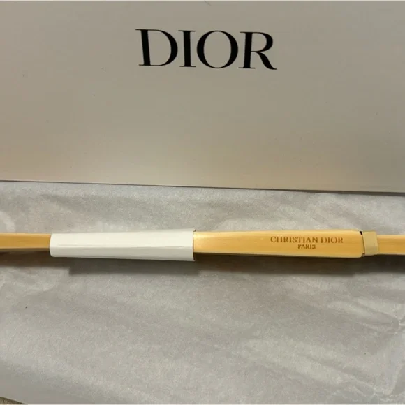 Christian Dior DIORIVIERA Folding Fan Japan Novelty 100% Bamboo - Picture 3 of 6